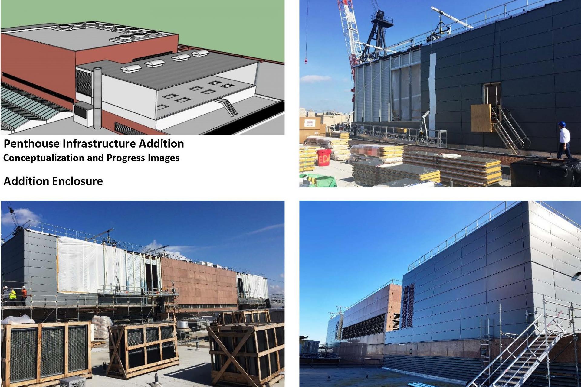 MER exterior is cladded with insulated metal panels